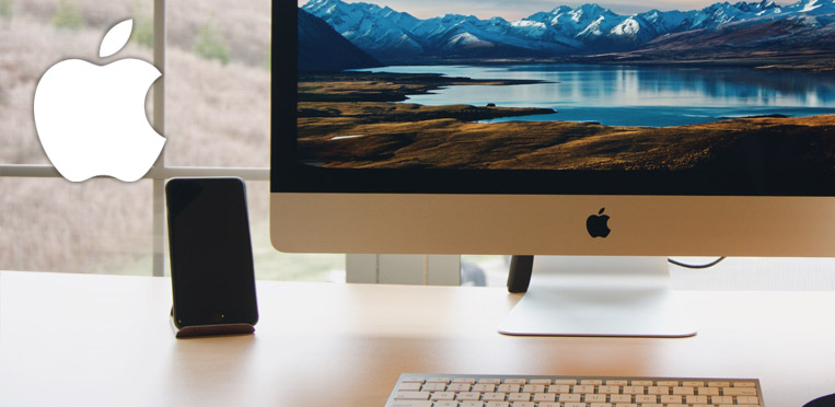 Apple brand iPhone and iMac Desktop Computer
