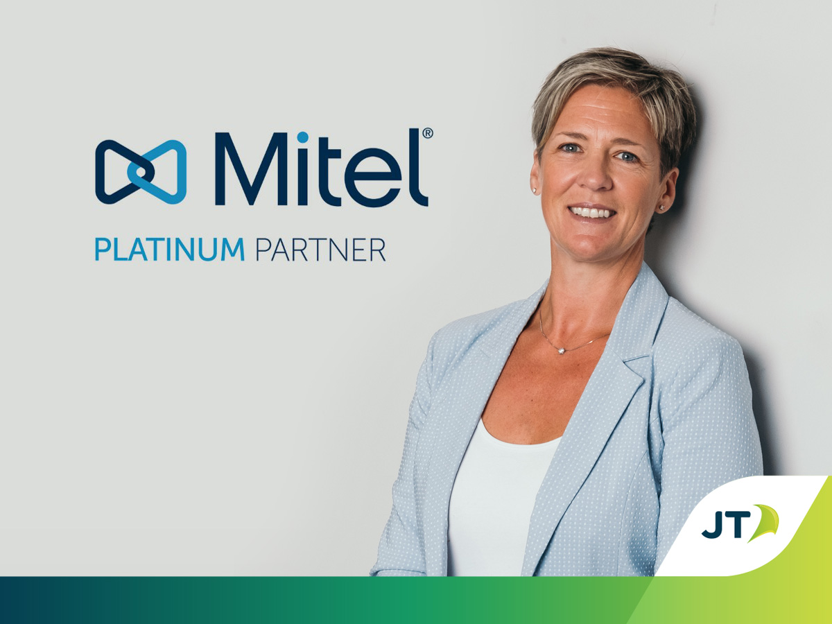 Katie Corbett JT - Mitel Platinum Partner status