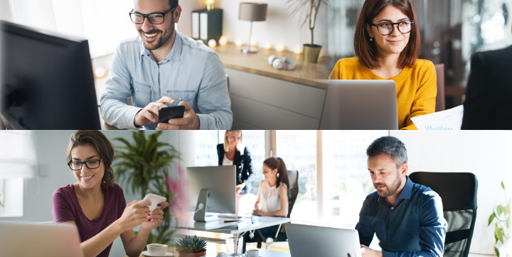 JT SD-WAN Solution with business employees working remotely and hybrid