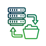 Offsite cloud backup icon